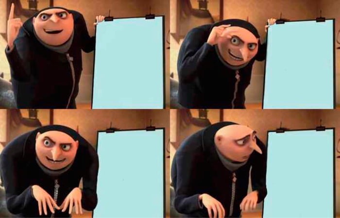 Gru's Plan meme about Create
