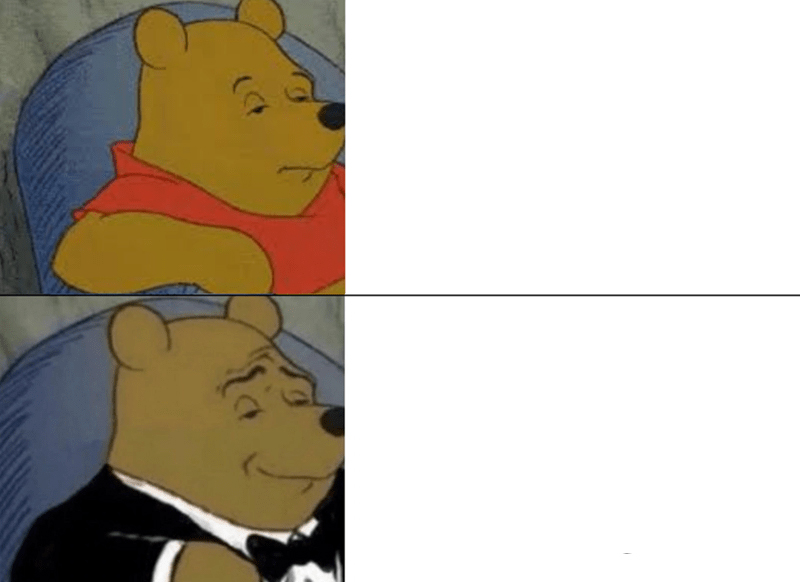 Tuxedo Winnie The Pooh meme about Create