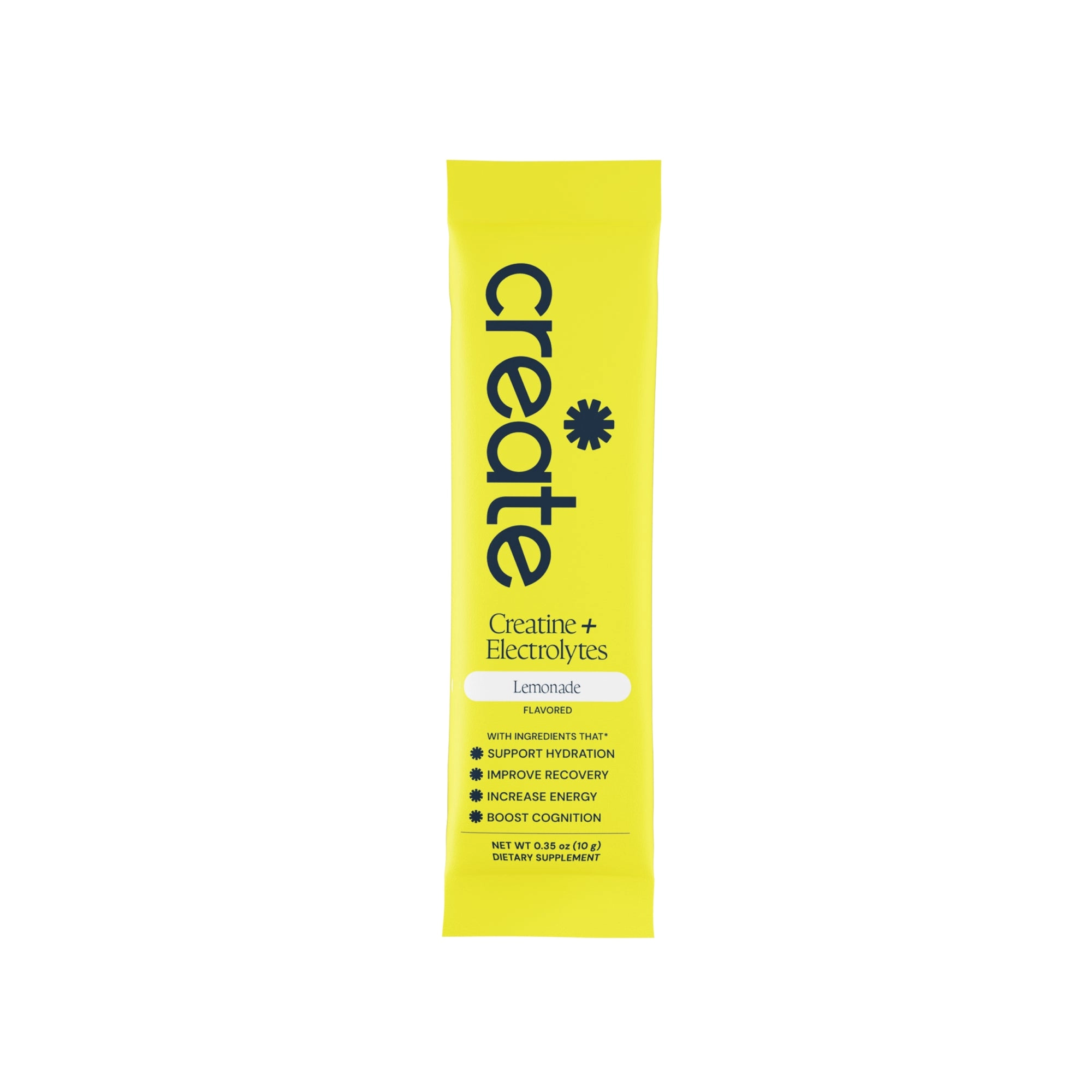 Lemonade creatine and electrolytes stick pack